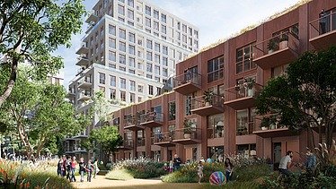Renderbeeld van project &Amsterdam