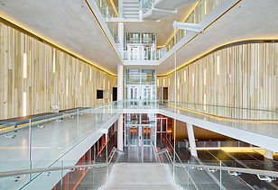 A photo of the interior of the theatre complex in Nieuwegein