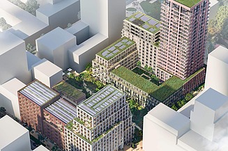 Rendering of the &Amsterdam project in Amsterdam-Zuidoost.