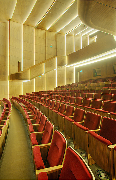 A photo of the interior of the theatre complex in Nieuwegein