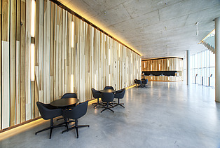 A photo of the interior of the theatre complex in Nieuwegein