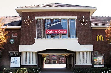 Photo of the entrance to the Roermond Outlet Centre