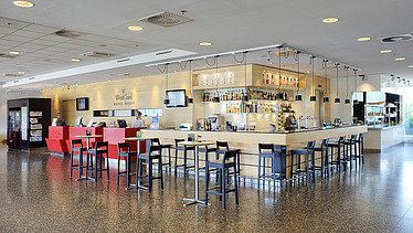 A photo of the interior of the hotel commissioned by IKEA.