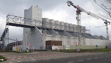 Een foto van opslagloods EBS Rotterdam