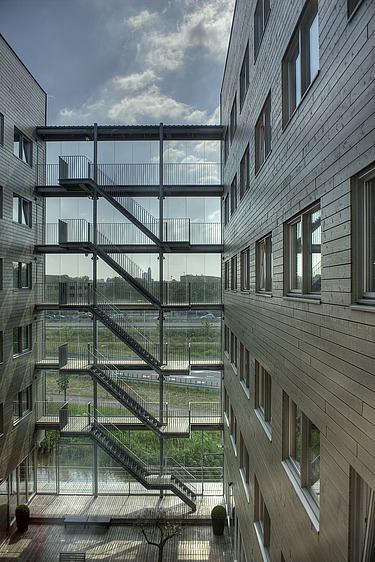 Foto van het hotel dat in opdracht van IKEA werd gebouwd.