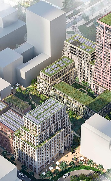 Render of the &Amsterdam project 