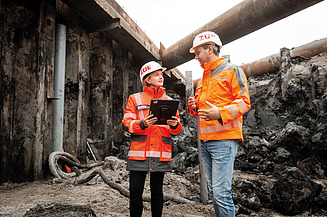 Photo of a construction team from ZÜBLIN Nederland