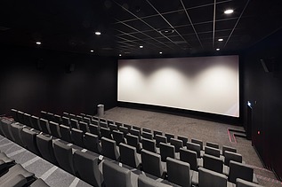 Photo of the interior of the new Kinepolis cinema complex in Utrecht