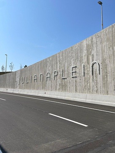 A photo of the refurbished southern ring road in Groningen