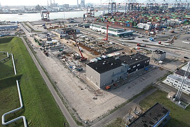The compressor building for the Porthos project