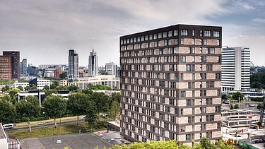 Photo of the U-Building in Rotterdam.